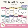 2D & 3D Shape Posters - Pastel Math Decor - Miss Jacobs Little Learners