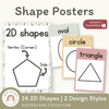 2D Shape Posters - Australiana Decor - Miss Jacobs Little Learners