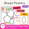 2D Shape Posters - Bright Theme - Miss Jacobs Little Learners