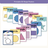 2D Shape Posters - Dreamy Space Theme Classroom Decor - Miss Jacobs Little Learners