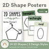2D Shape Posters - Modern Botanical Classroom Decor - Miss Jacobs Little Learners