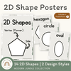 2D Shape Posters - Modern Jungle Classroom Decor - Miss Jacobs Little Learners