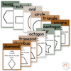 2D Shape Posters - Modern Jungle Earthy Theme - Miss Jacobs Little Learners