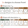 2D Shape Posters - Modern Jungle Earthy Theme - Miss Jacobs Little Learners