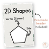 2D Shape Posters - Modern Jungle Earthy Theme - Miss Jacobs Little Learners