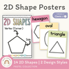 2D Shape Posters - Pastel Classroom Theme - Miss Jacobs Little Learners