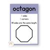 2D Shape Posters - Pastel Classroom Theme - Miss Jacobs Little Learners