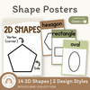 2D Shape Posters - Woodland Theme Classroom Decor - Miss Jacobs Little Learners