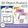 3D Object Posters - Dreamy Space Theme Classroom Decor - Miss Jacobs Little Learners