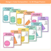 3D Objects Posters - Cutesy Composition Notebook Math Decor - Miss Jacobs Little Learners