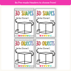 3D Shape Posters - Bright Theme - Miss Jacobs Little Learners