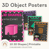3D Shape Posters {Chalkboard} - Miss Jacobs Little Learners