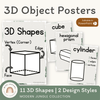 3D Shape Posters - Modern Jungle Classroom Decor - Miss Jacobs Little Learners