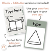 3D Shape Posters - Modern Jungle Earthy Decor - Miss Jacobs Little Learners