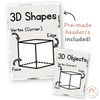3D Shape Posters - Modern Jungle Earthy Decor - Miss Jacobs Little Learners