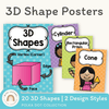 3D Shape Posters - Polka Dot Classroom Decor - Miss Jacobs Little Learners