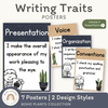 6 + 1 Traits of Writing Posters - Boho Plants Decor - Miss Jacobs Little Learners