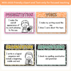 6 + 1 Traits of Writing Posters - Cutesy Composition Notebook English Decor - Miss Jacobs Little Learners