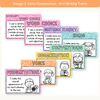 6 + 1 Traits of Writing Posters - Cutesy Composition Notebook English Decor - Miss Jacobs Little Learners