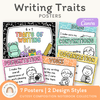 6 + 1 Traits of Writing Posters - Cutesy Composition Notebook English Decor - Miss Jacobs Little Learners