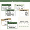 6 + 1 Traits of Writing Posters - Modern Botanical Theme - Miss Jacobs Little Learners