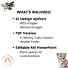 6 + 1 Traits of Writing Posters - Modern Jungle Earthy Decor - Miss Jacobs Little Learners