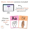 ASL Alphabet Posters - Cutesy Classroom Decor - Miss Jacobs Little Learners
