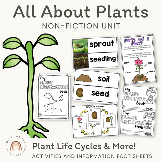 All About Plants Nonfiction Unit