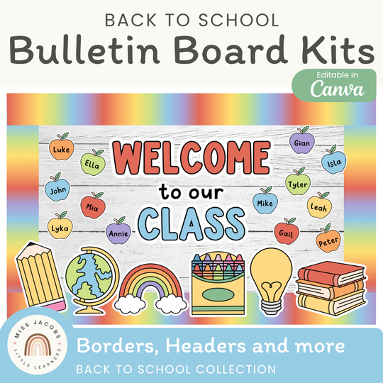 Back to School Bulletin Board Decor Kit