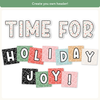 Christmas Bulletin Board Letters - Composition Notebook - Miss Jacobs Little Learners