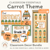 Carrot Theme Classroom Essentials Decor Pack - Miss Jacobs Little Learners