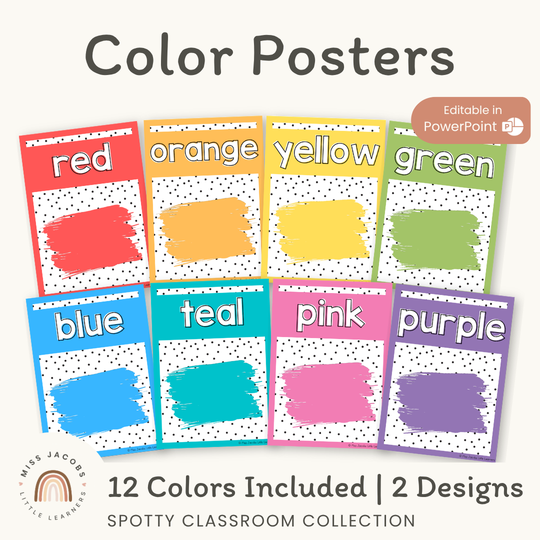 Color Posters - Brush Strokes - Spotty Decor
