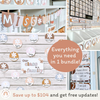 Daisy Gingham Neutrals Classroom Decor Bundle - Miss Jacobs Little Learners