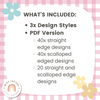 Daisy Gingham Pastels Bulletin Board Borders - Miss Jacobs Little Learners
