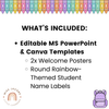 Door Display Rainbow - Cutesy Classroom Decor - Miss Jacobs Little Learners