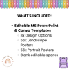 Editable Classroom Posters Templates - Cutesy Theme - Miss Jacobs Little Learners