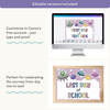 First Day of School Signs - Dreamy Space Theme Classroom Decor - Miss Jacobs Little Learners