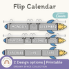 Flip Calendar - Dreamy Space Classroom Decor - Miss Jacobs Little Learners
