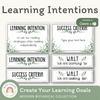 Learning Intention and Success Criteria Display - Modern Botanical - Miss Jacobs Little Learners