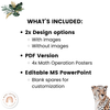 Math Operation Posters - Modern Jungle Math Posters Classroom Decor - Miss Jacobs Little Learners