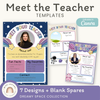Meet the Teacher Templates - Dreamy Space Classroom Decor - Miss Jacobs Little Learners