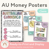 Australian Money Posters - Cutesy Pastel Math Decor - Miss Jacobs Little Learners