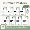 Number Posters with Ten Frames - Modern Botanical Decor - Miss Jacobs Little Learners
