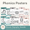 Phonics Posters - Rainbow Calm Colors - Miss Jacobs Little Learners