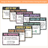 Math Problem Solving Strategies Posters - Cutesy Composition Notebook Math Decor - Miss Jacobs Little Learners
