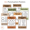 Punctuation Posters - Woodland English Posters Classroom Decor - Miss Jacobs Little Learners
