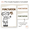 Punctuation Posters - Woodland English Posters Classroom Decor - Miss Jacobs Little Learners