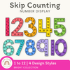 Skip Counting | Multiples Large Number Display | Rainbow | Spotty Brights Classroom Decor - Miss Jacobs Little Learners