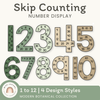 Skip Counting Large Number Display - Modern Botanical Decor - Miss Jacobs Little Learners