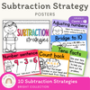Subtraction Strategies Posters - Bright Theme - Miss Jacobs Little Learners